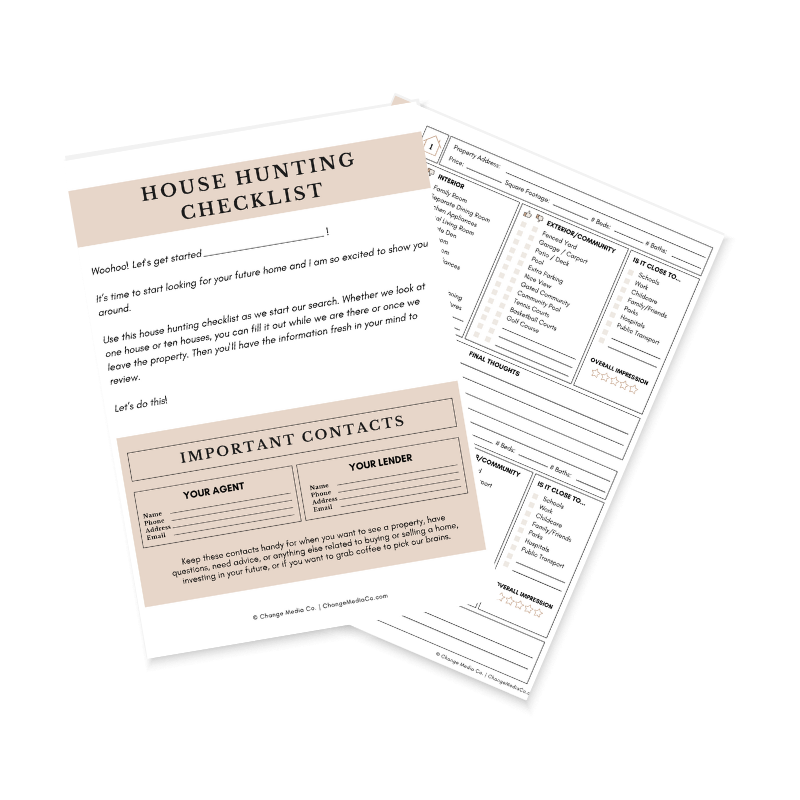 House Hunting Checklist 2