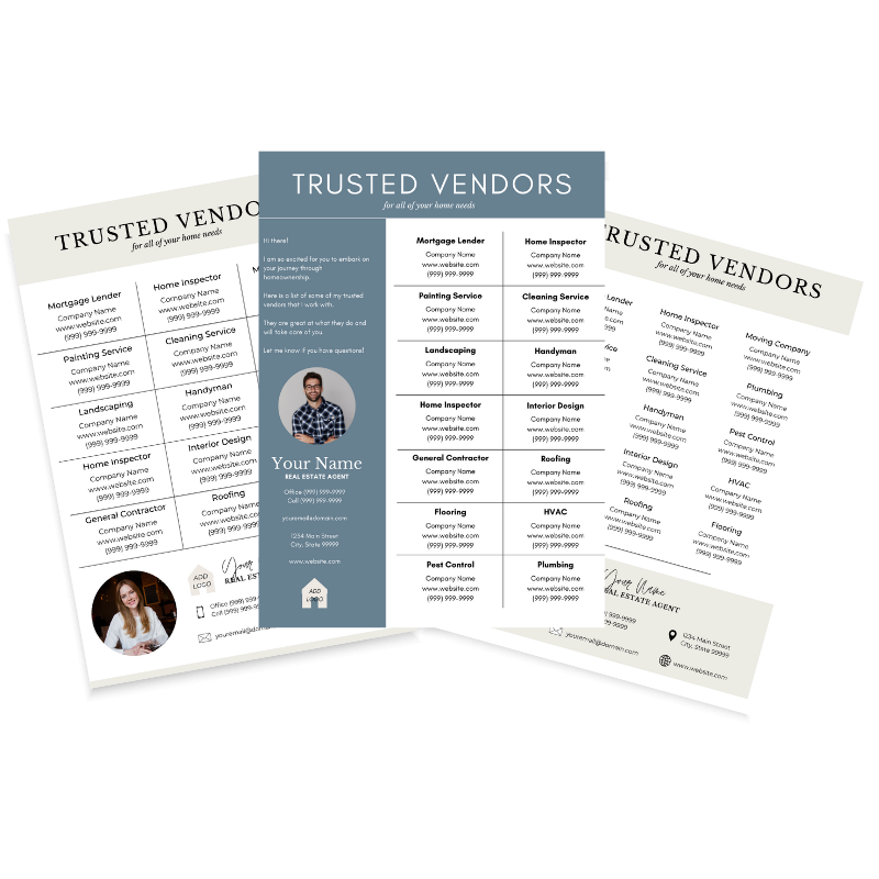 Trusted Vendor Templates